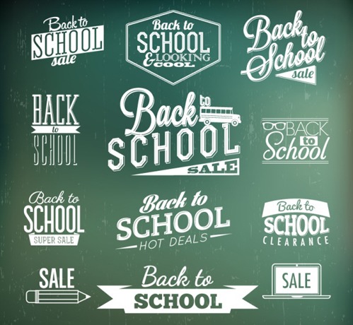 499x460 Back To School Vintage Labels Vector Free Vectors Ui Download