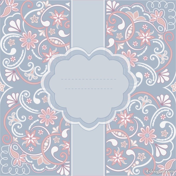 600x600 4 Designer Fashion Lace Pattern Vector Material 01