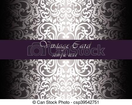 450x357 Vintage Lace Ornament Pattern On Shinny Background. White Color