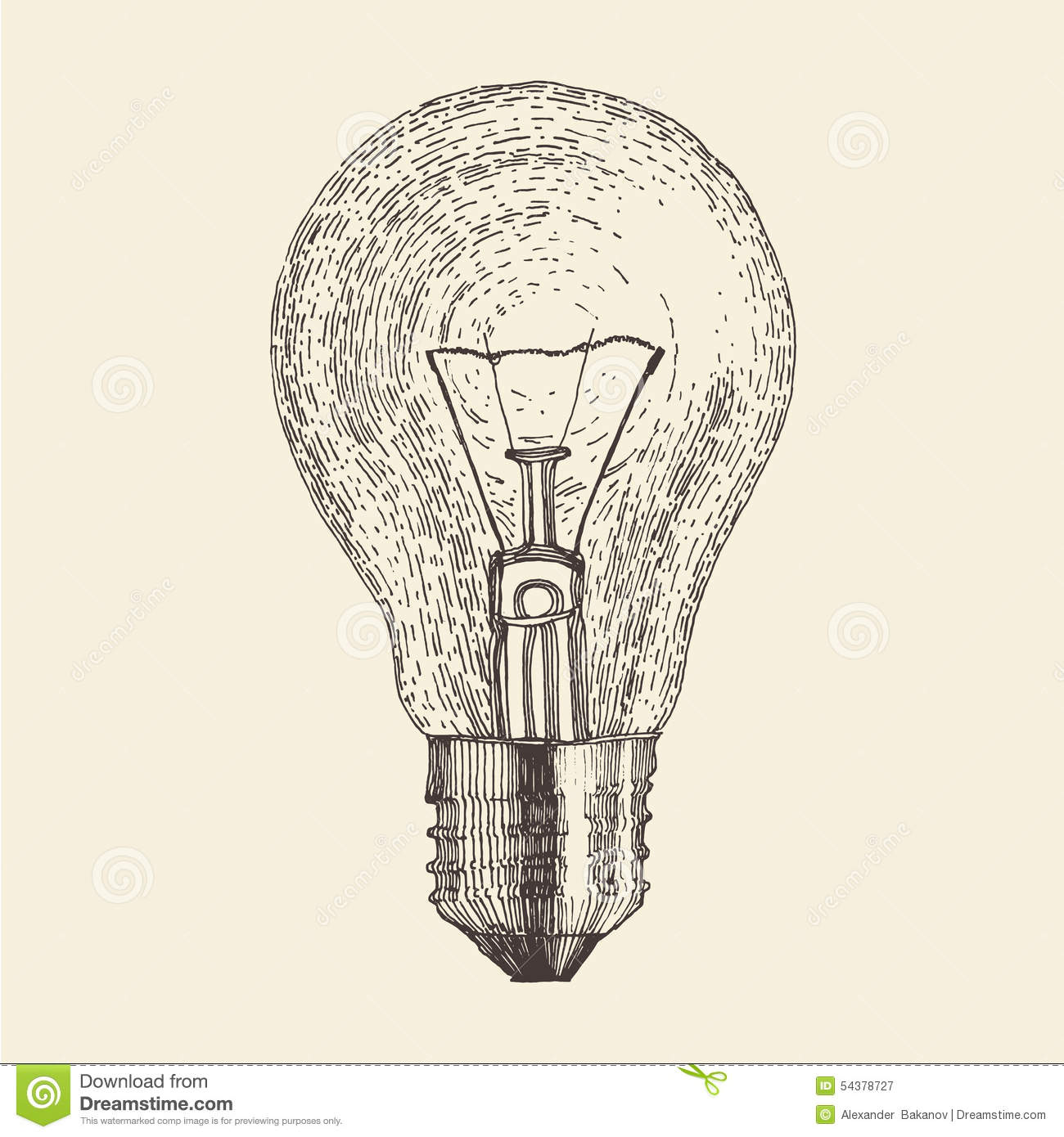 1300x1390 Drawn Light Bulb Vintage