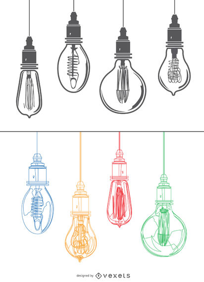 412x570 Edison Colorful Light Bulbs