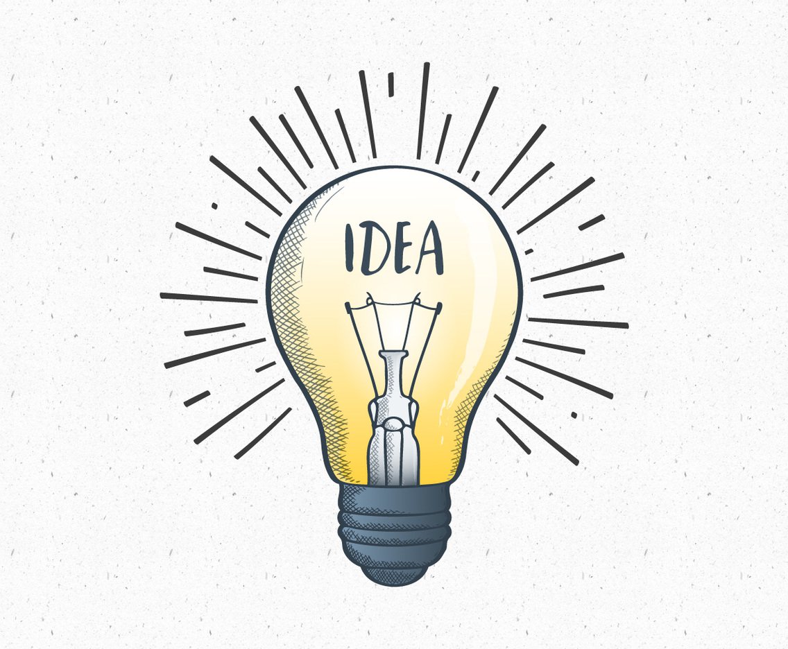 1136x936 Hand Drawn Idea Light Bulb Vector Art Amp Graphics
