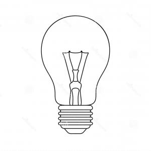 300x300 Outline Vintage Light Bulb Vector Lazttweet