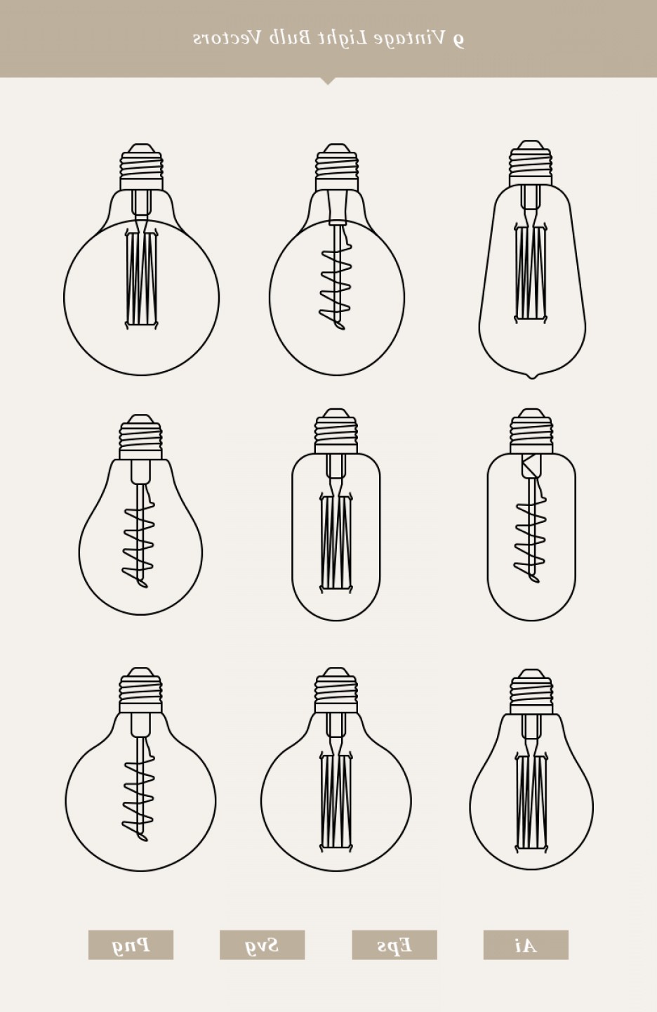936x1440 Vintage Light Bulb Vectors Shopatcloth