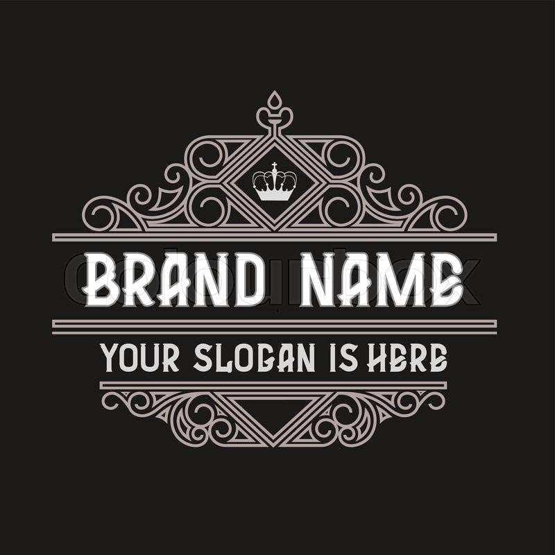 800x800 Simple And Elegant Vintage Frame Design Template. Vector Vintage