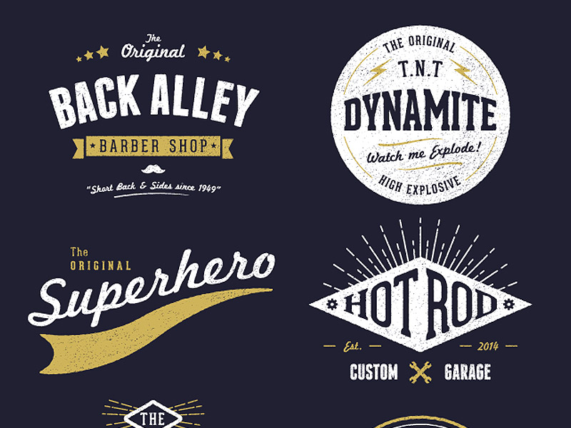800x600 Customisable Vector Vintage Logo Designs By Chris Spooner