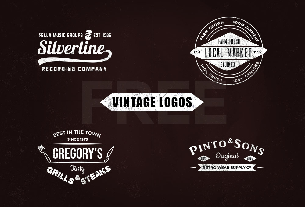 1000x680 Free Vintage Logo Templates