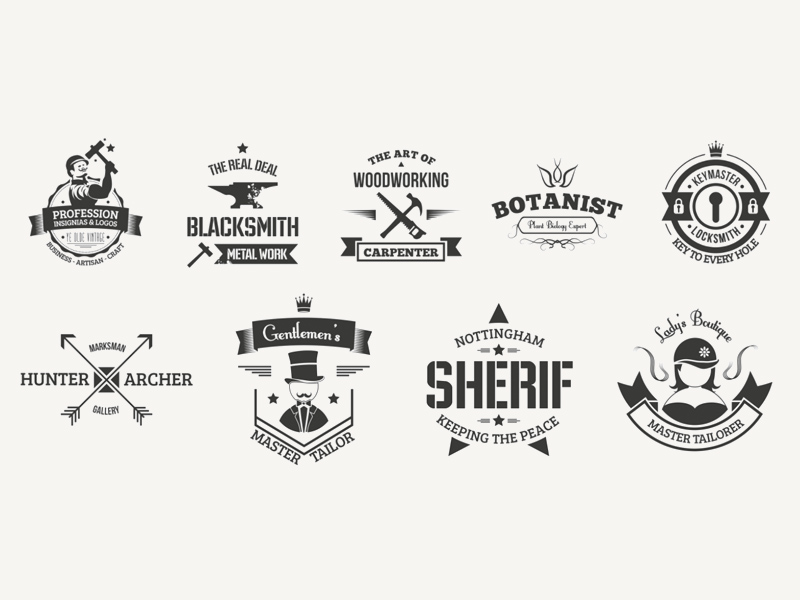 800x600 Free Vintage Logo Templates Amp Badges Freebie