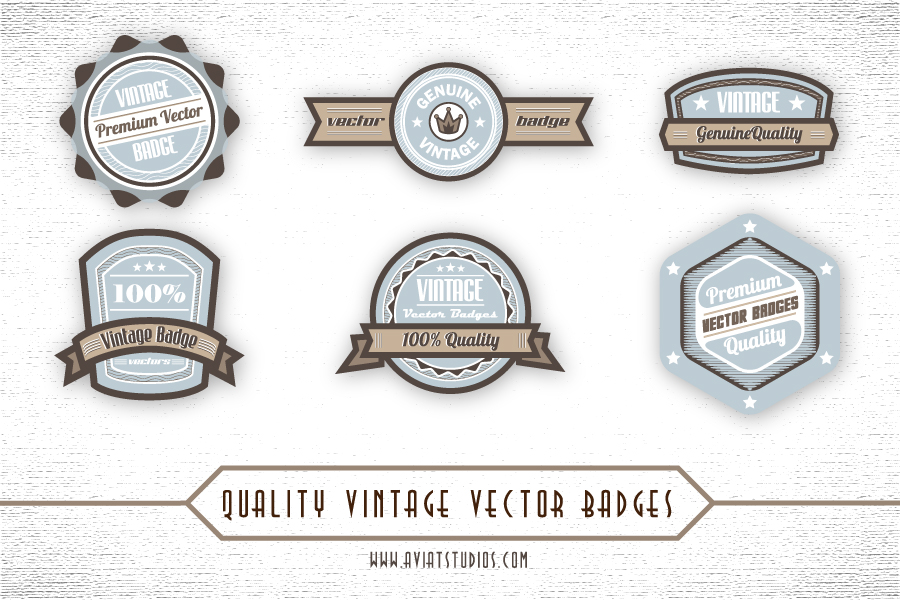 900x600 Free Premium Vintage Vector Badges