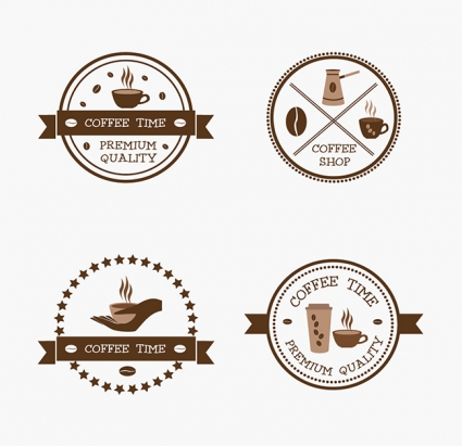 425x411 Vintage Coffee Shop Logos Vector Free Vector Download In .ai