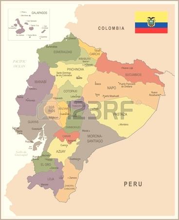 368x450 Vintage Map And Flag High Detailed Vector Illustration Of