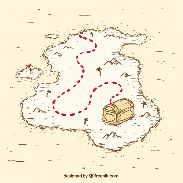 626x626 Vintage Pirate Treasure Map Vector Free Download