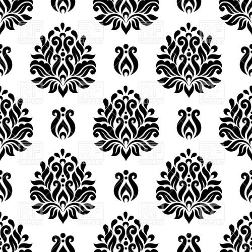 500x500 Seamless Damask Wallpaper