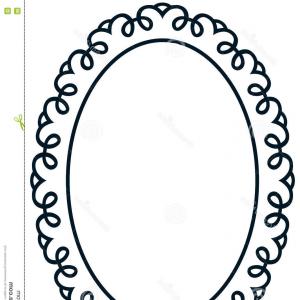 300x300 Golden Vintage Oval Graphical Frame In Antique Style Vector Gm