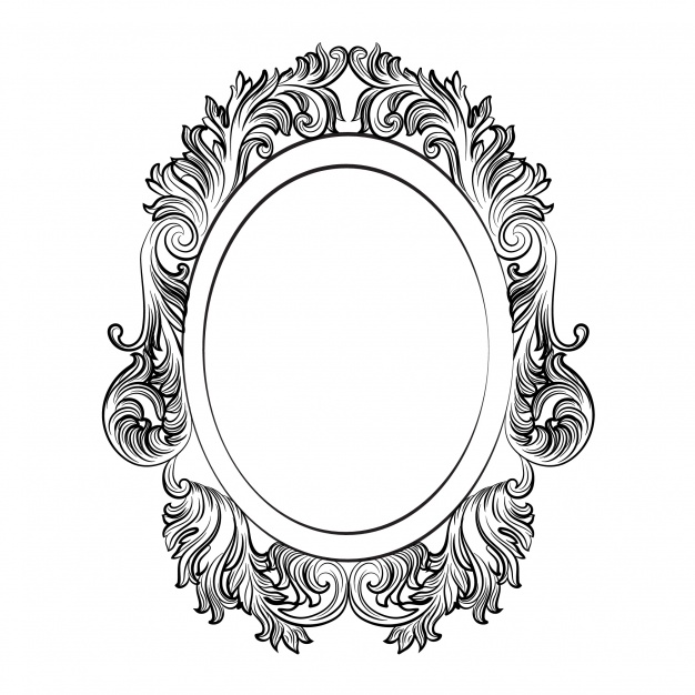 626x626 Oval Ornamental Frame Vector Free Download