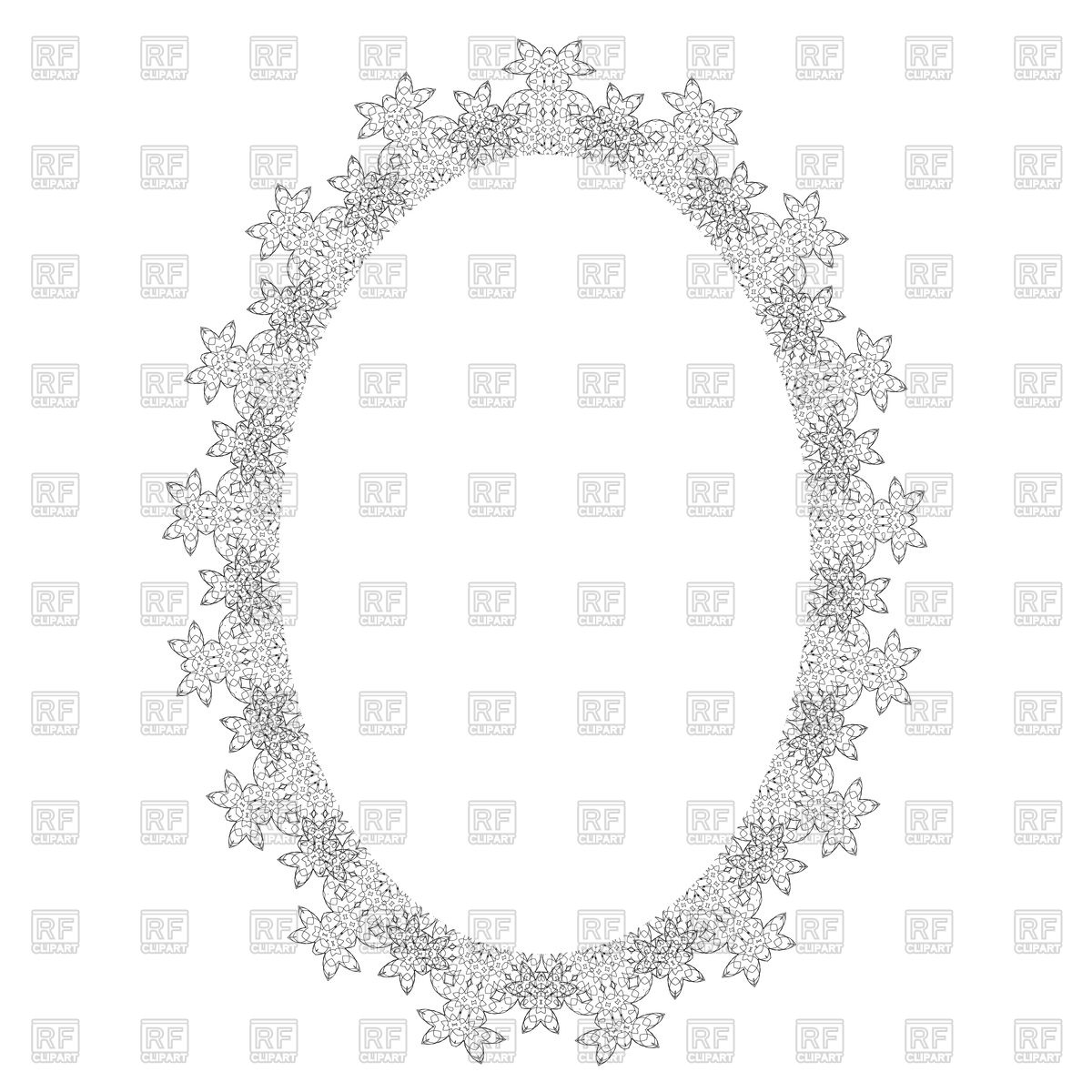 1200x1200 Vintage Oval Frame Vector Image Vector Artwork Of Borders And