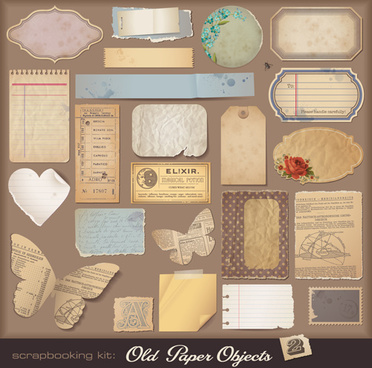 372x368 Vintage Scrapbook Paper Free Vector Download (11,452 Free Vector