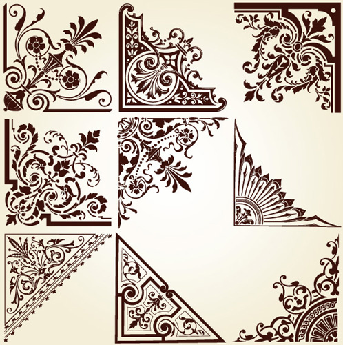 498x500 Vintage Pattern Area Borders And Ornaments Vector Free Vector In