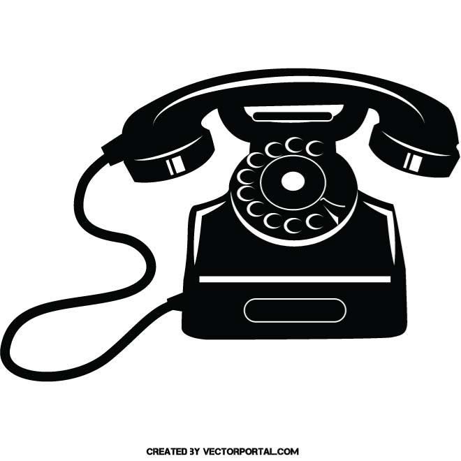 660x660 Vintage Telephone Vector Image. Various Vectors