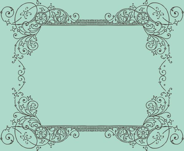 600x492 Ornate Frame Vector Free 57 Best Decorative Frames Borders Images