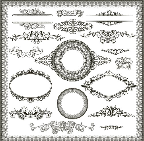 502x493 Stylish Vintage Frames 19 Ai Format Free Vector Download