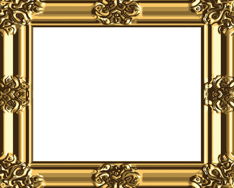 458x368 Antique Gold Frame Vector Free Vector Download (8,375 Free Vector