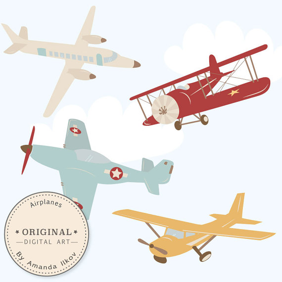 570x570 Blue Vintage Plane Picture Library Stock