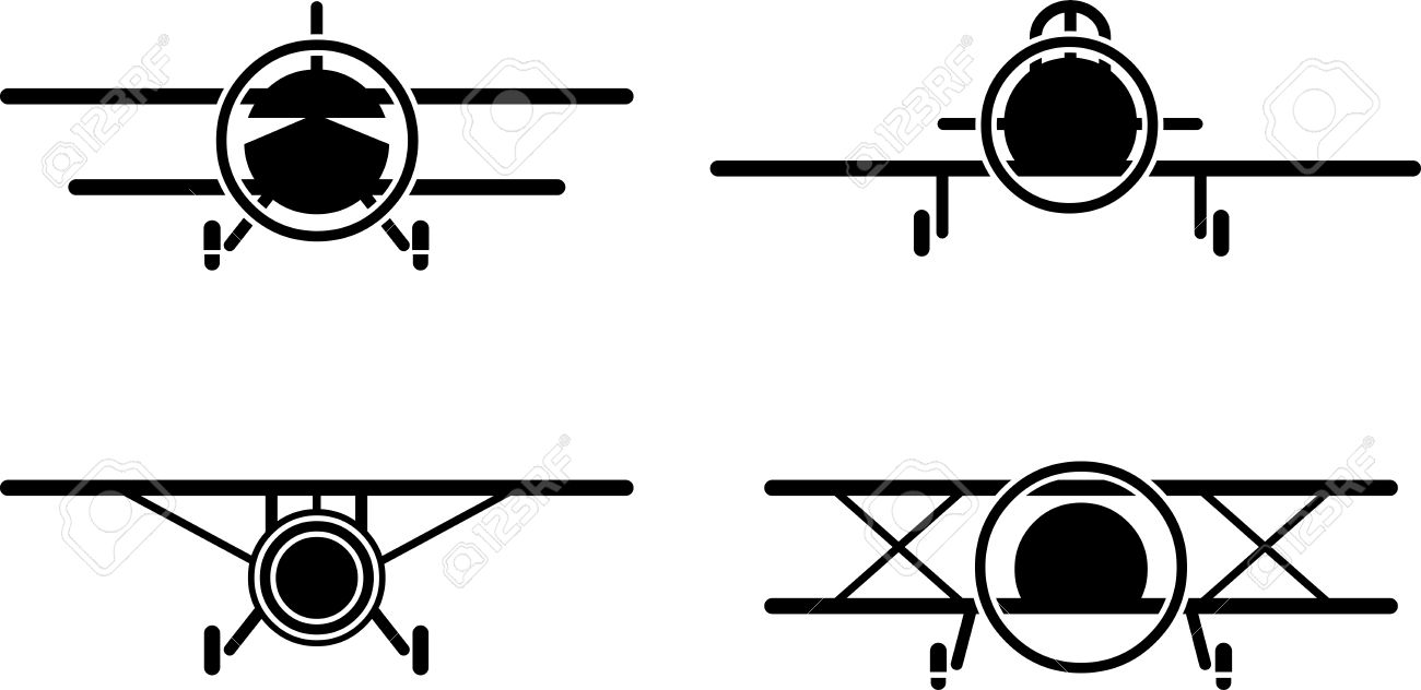 1300x632 Vector Front Of Plane Clipart