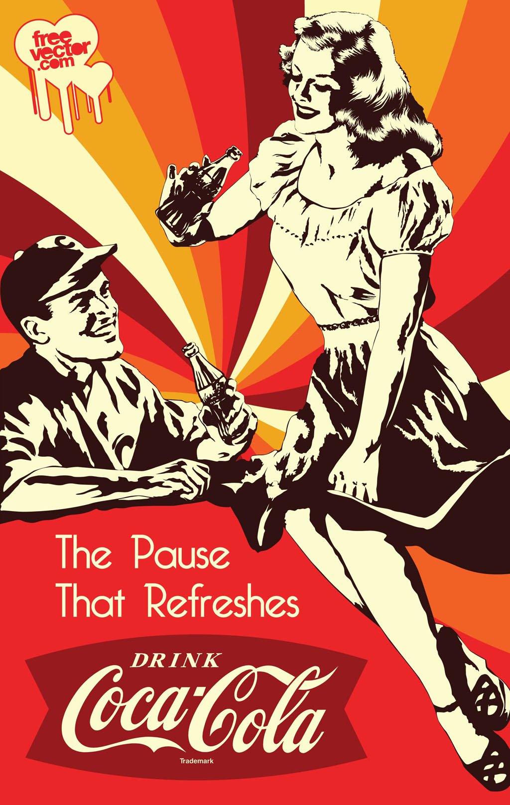 1024x1616 Vintage Coca Cola Poster Vector Vector Art Amp Graphics