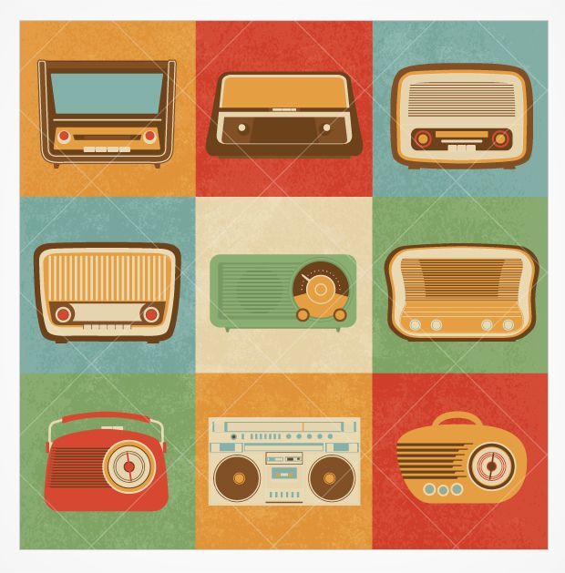 Vintage Radio Vector
