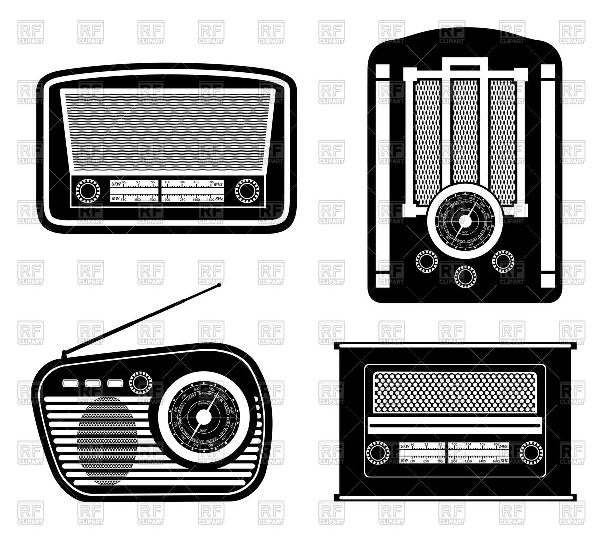1200x1086 Radio Vintage Set