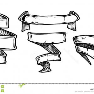 300x300 Stock Illustration Vintage Ribbon Vector Illustration Banners Hand