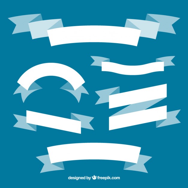 626x626 Collection Of White Flat Vintage Ribbon Vector Free Download