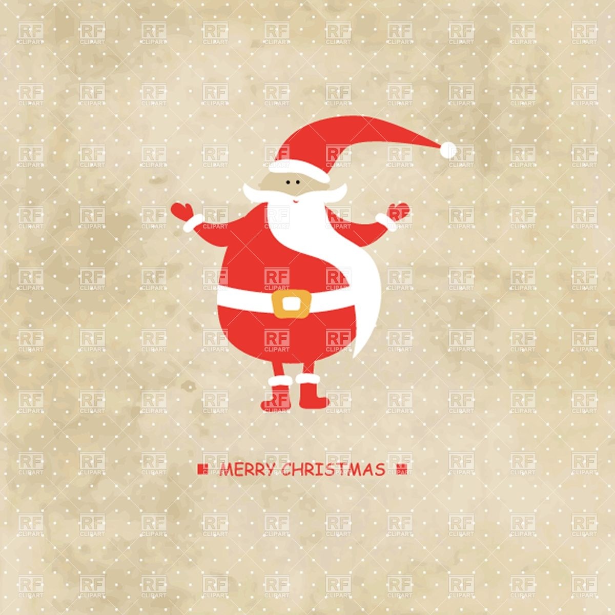 1200x1200 Retro Santa Vector Image Vector Artwork Of People Mcherevan