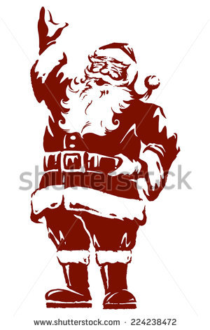 300x470 Collection Of Vintage Santa Drawing High Quality, Free