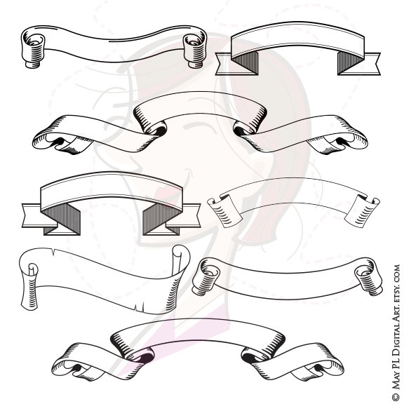 576x576 Label Clipart Scroll Cute Borders, Vectors, Animated, Black And