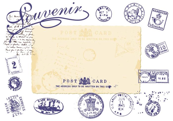 700x490 Vintage Stamp Vector Pack