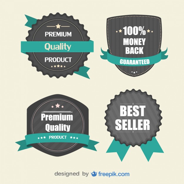 626x626 Retro Stickers For Marketing Vector Free Download