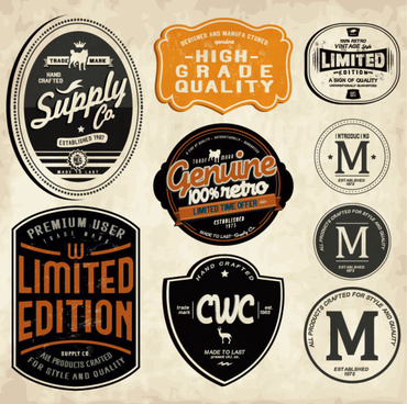 370x368 Vintage Beer Labels And Stickers Vector Free Vector In