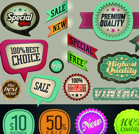 443x427 Vintage Premium Quality Labels And Stickers Vector 03 Free Download
