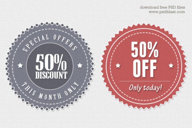 626x417 Vintage Style Vector Web Sticker Psd File Free Download