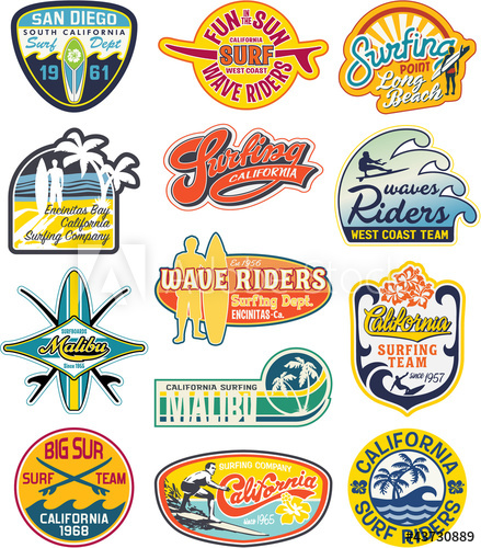 439x500 California Vintage Stickers Collection