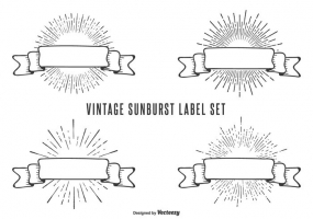 285x200 Vintage Sunburst Free Vector Graphic Art Free Download (Found