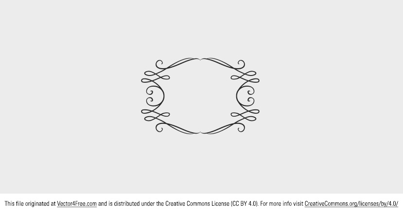829x440 Free Vintage Swirl Frame Vector