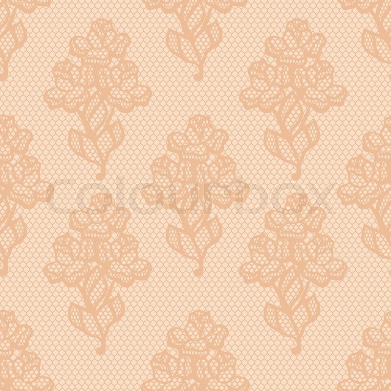 800x800 Vintage Lace Background, Ornamental Flowers Vector Texture Stock