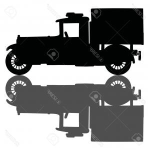 300x300 Hand Drawn Engraved Retro Vintage Pickup Truck Vector Shopatcloth