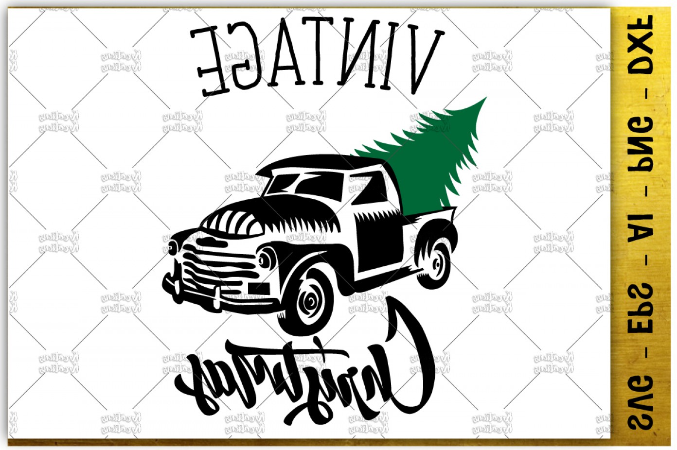 1392x926 Vintage Truck Svg Vintage Christmas Svg Printable Iron Cut File