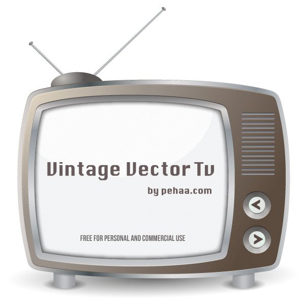 600x600 Free Vintage Tv Vector Free Psd Files, Vectors Amp Graphics