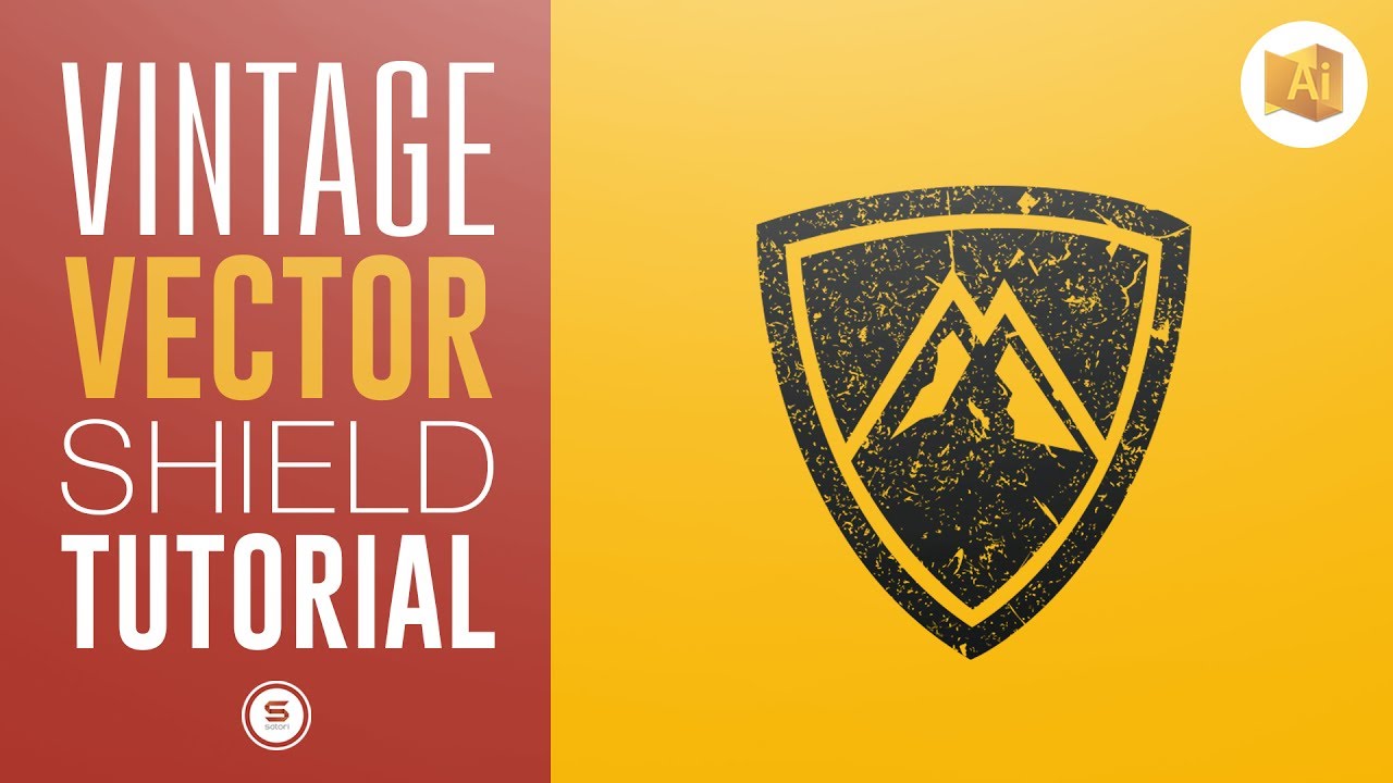 1280x720 Vintage Vector Logo How To Add Texture In Illustrator Satori