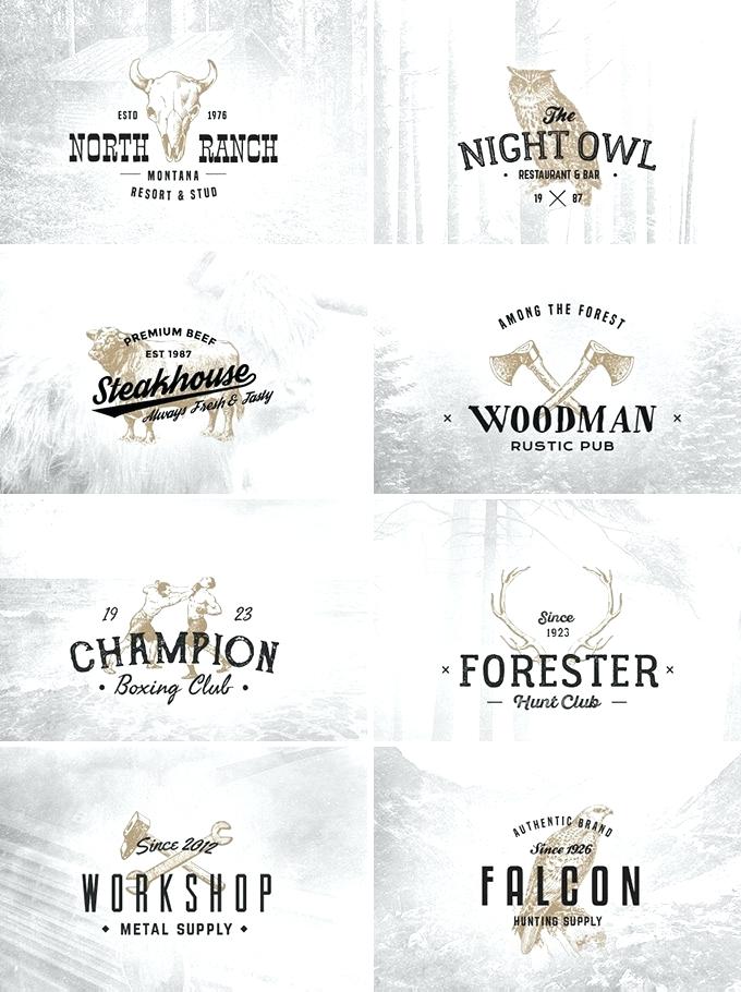 680x910 Free Vintage Logo Template